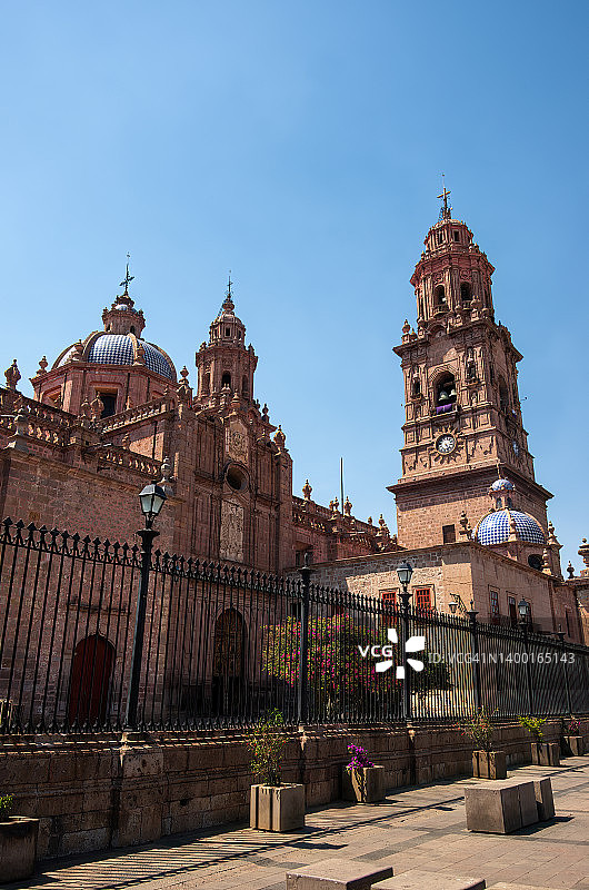 莫雷利亚主教座堂，墨西哥米却肯州莫雷利亚图片素材