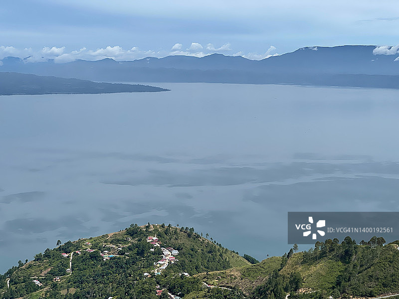 苏门答腊岛北部多巴火山图片素材