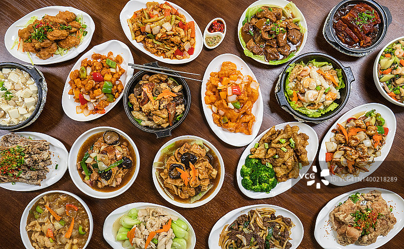 中式美食餐桌图片素材