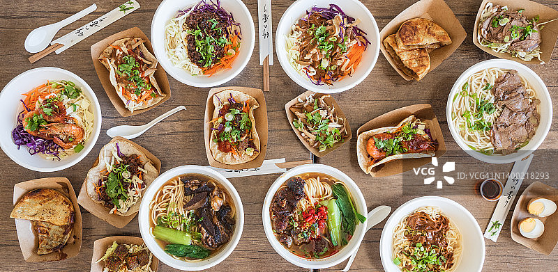 亚洲美食餐桌图片素材