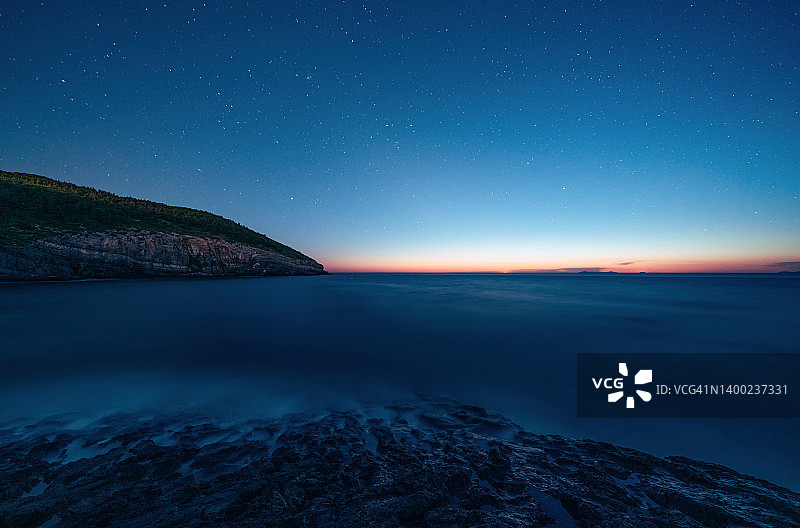 海上星空美景图片素材