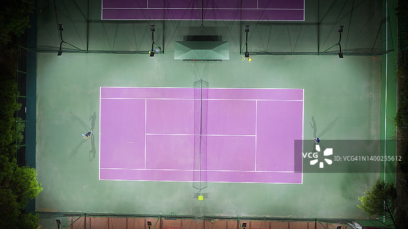 网球场鸟瞰图图片素材