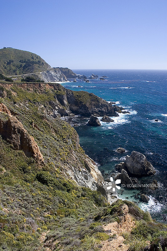 加利福尼亚州中部海岸图片素材