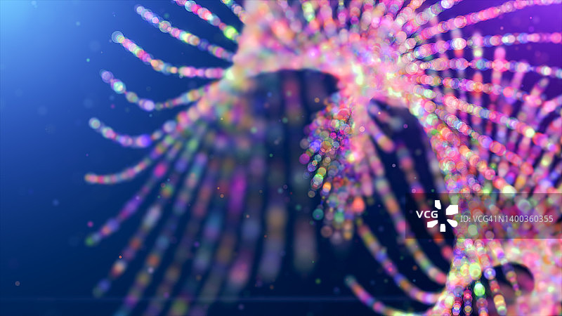运动图形粒子有机形态，未来主义抽象背景图片素材