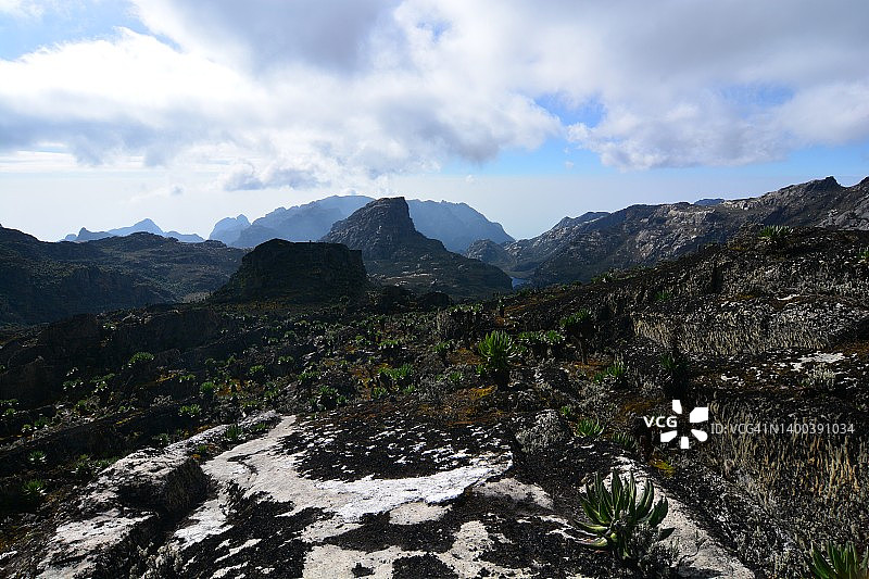 魏斯曼峰的贫瘠山坡图片素材