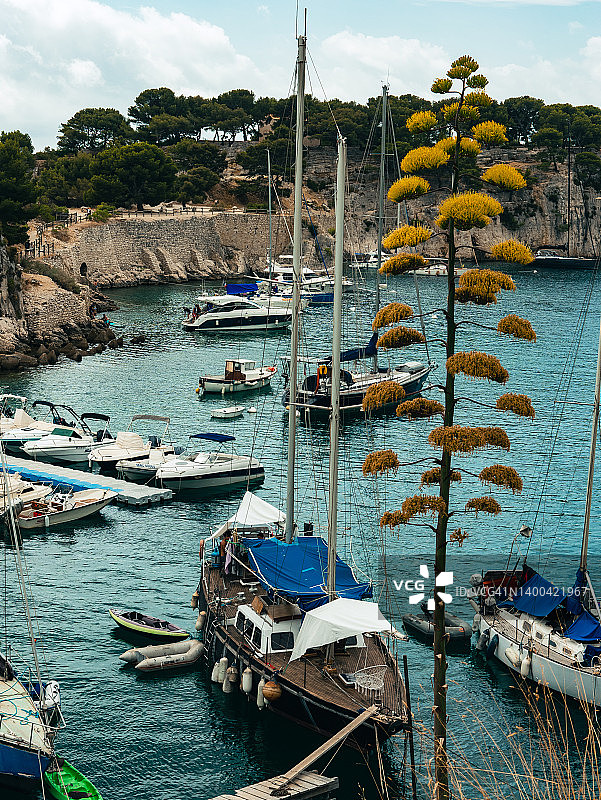 法国米乌港小港口风光图片素材