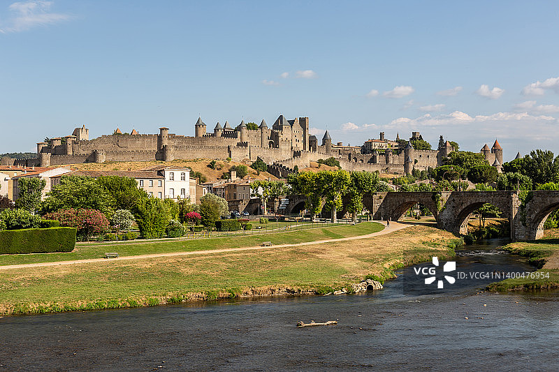 法国卡尔卡松古城图片素材