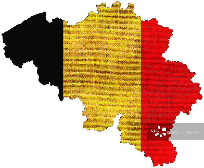 带有 grunge 纹理的比利时国旗和比利时地图图片素材