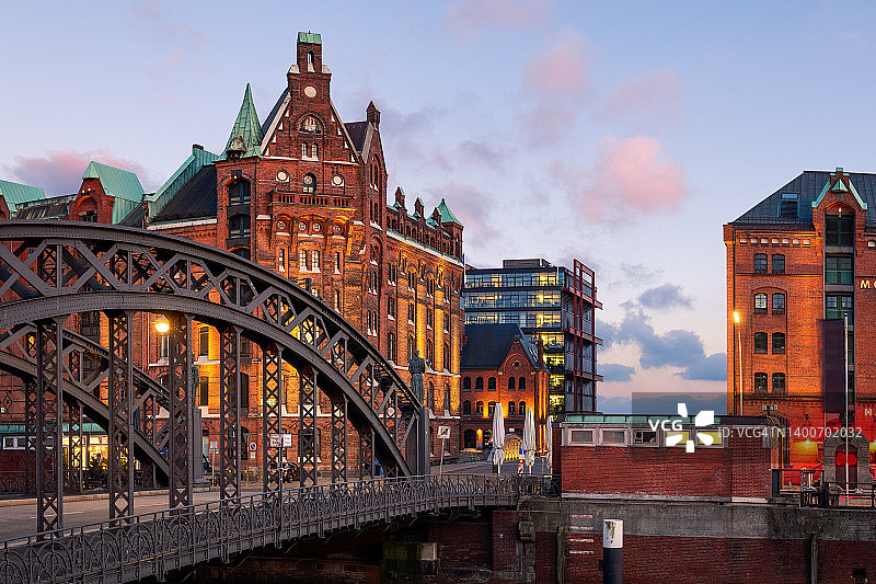 德国汉堡布鲁克斯桥图片素材