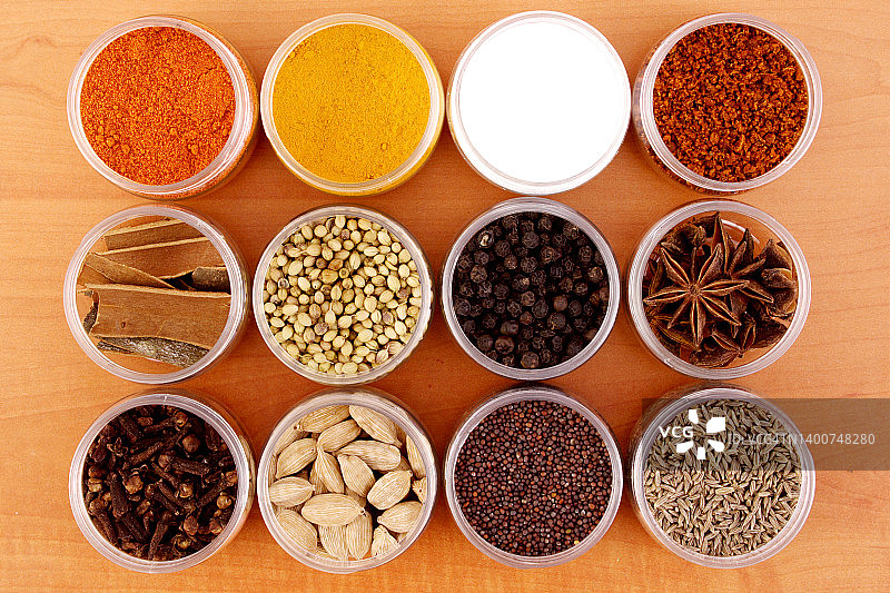 什锦香料，特写图片素材