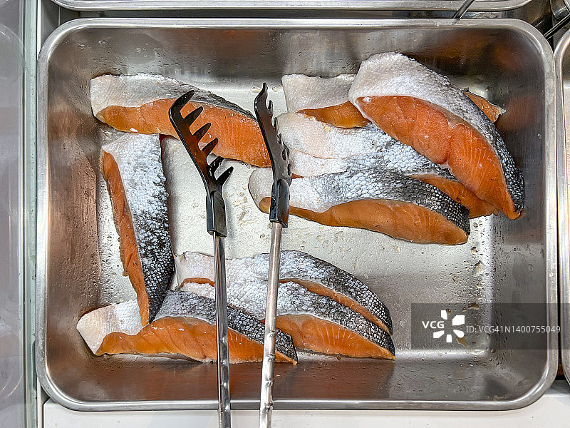 银鲑鱼片图片素材