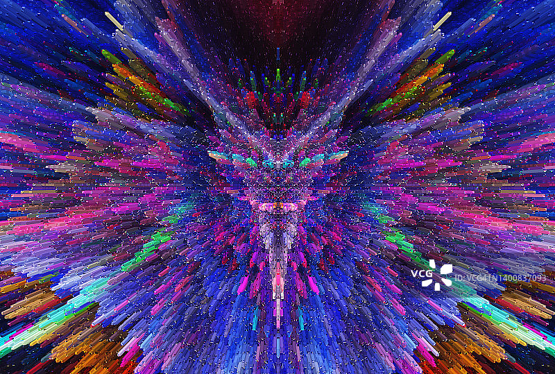 复杂抽象对称形式图片素材