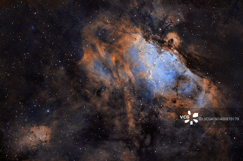 鹰星云(M16 - 梅西耶16)SHO调色板图片素材