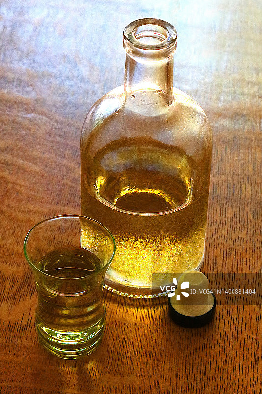 自制柠檬酒和shot杯系列图片素材