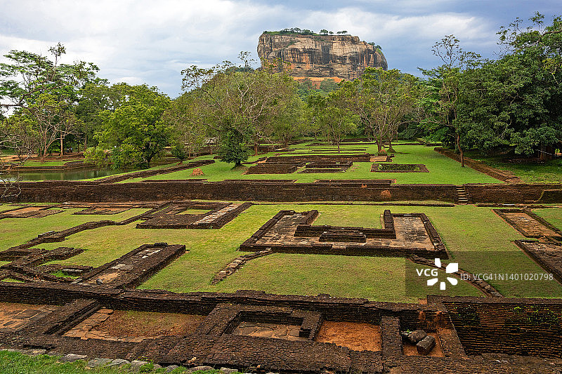 斯里兰卡锡吉里耶绿色公园景观图片素材