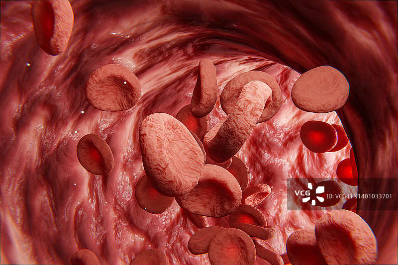 人体血细胞3D渲染图片素材