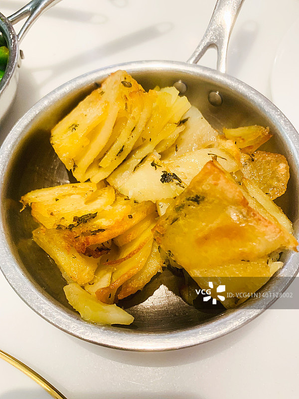 烤土豆切片图片素材