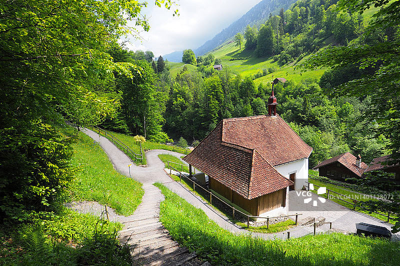 弗吕利-兰夫特的朝圣教堂图片素材