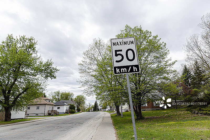 北美住宅区街道图片素材