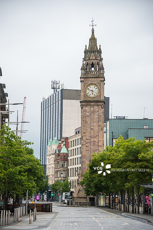 贝尔法斯特阿尔伯特纪念钟图片素材