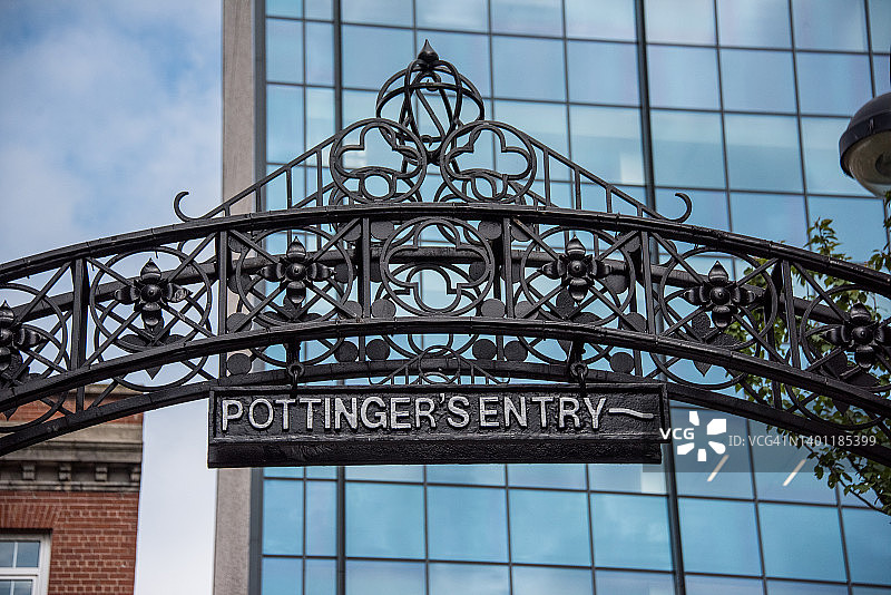 砵典乍街入口标志图片素材