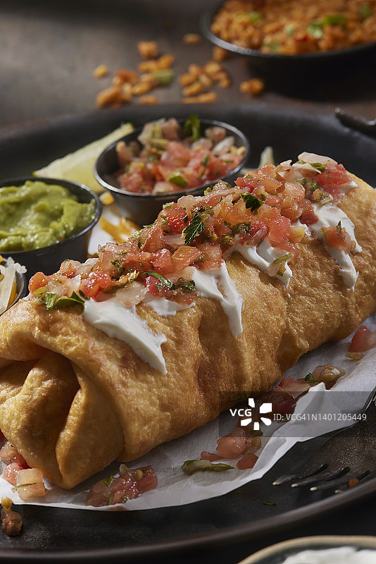 墨西哥鸡肉卷图片素材