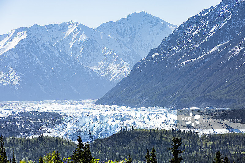 马塔努斯卡冰川图片素材