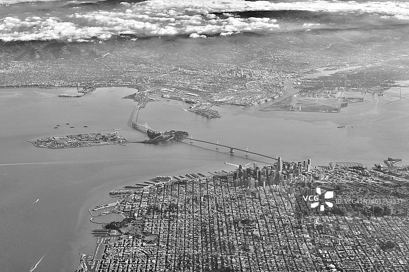 旧金山及东湾航拍图片素材