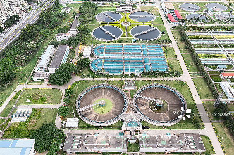 城市污水处理厂图片素材