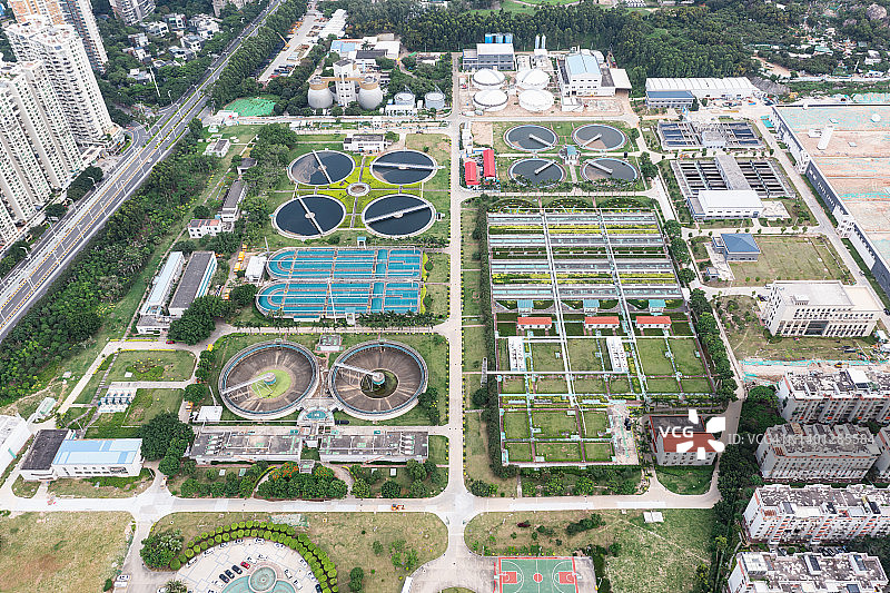 城市污水处理厂图片素材