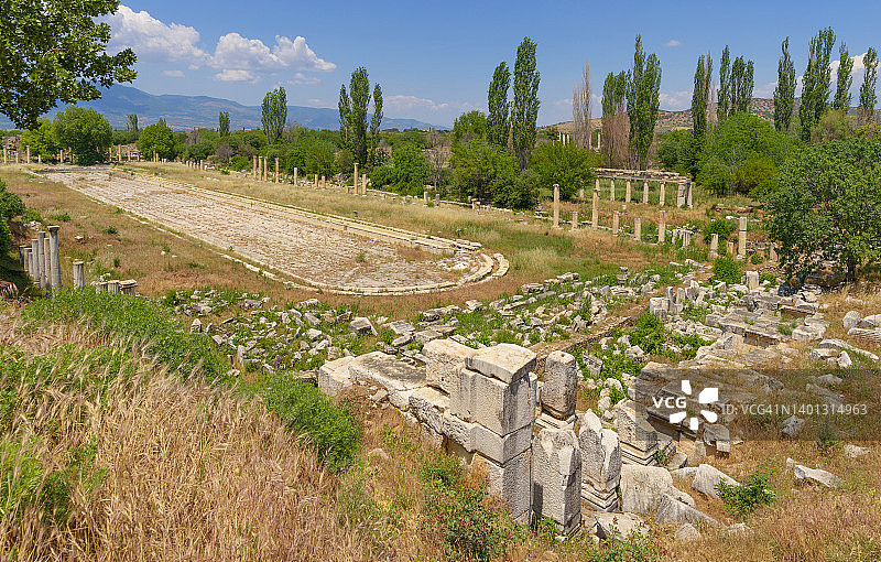 阿佛洛狄西亚的阿哥拉遗址图片素材