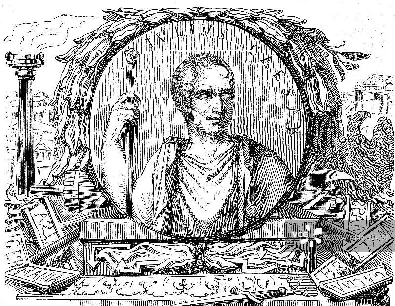 尤利乌斯·凯撒：古罗马历史人物图片素材