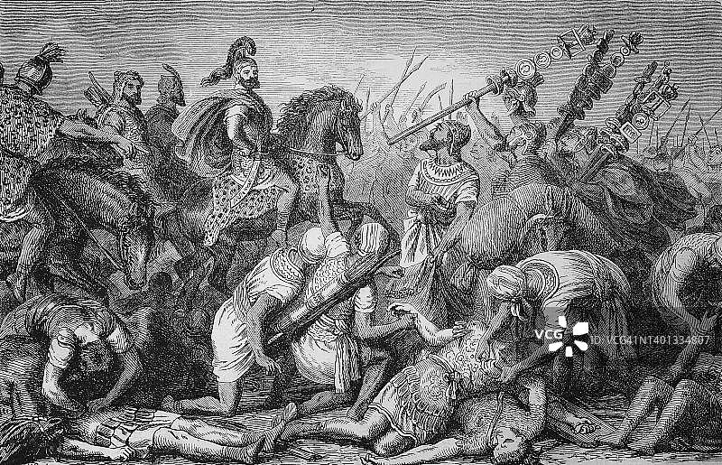 第二次布匿战争卡西利努姆战役数字修复图片素材