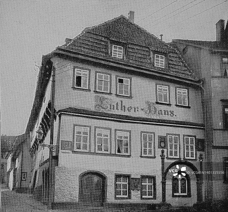 德国艾森纳赫路德故居（19世纪修复再版）图片素材