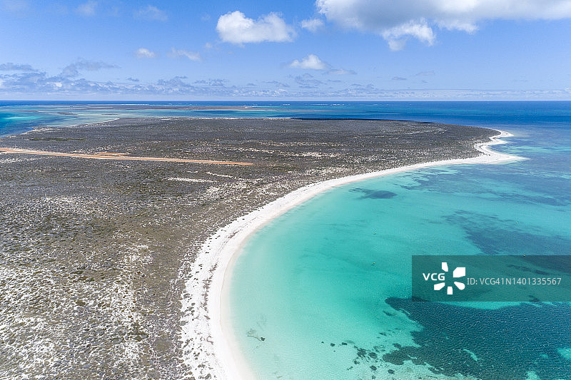 海岸线高角度视图图片素材