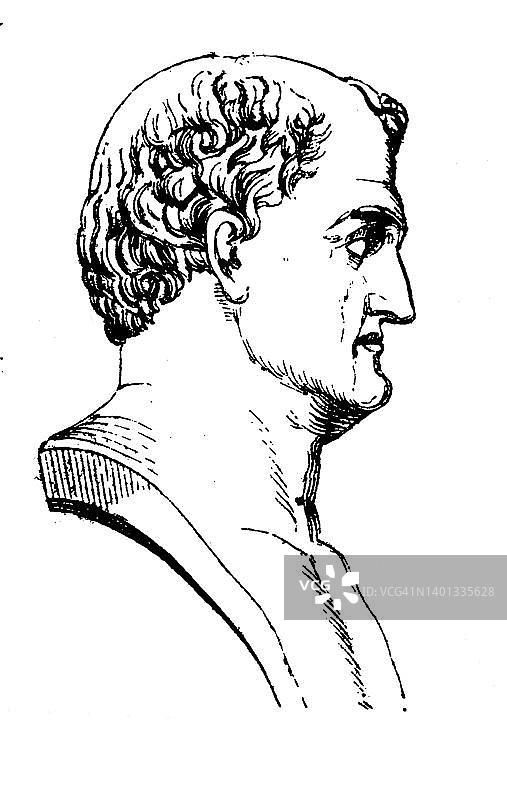 罗马皇帝韦斯帕芗图片素材