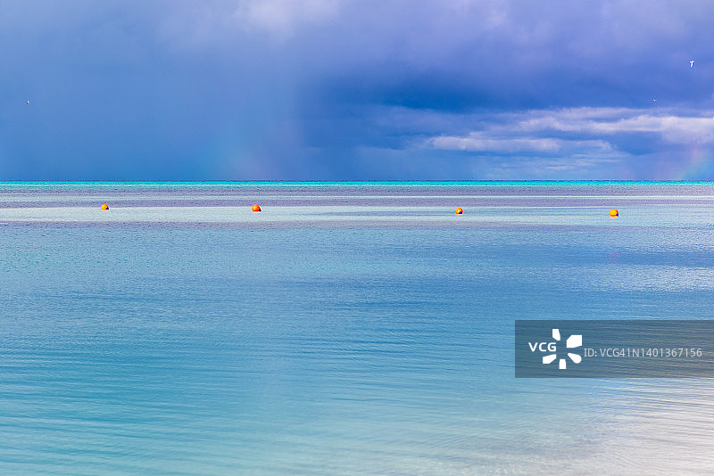 大西洋上空的壮丽天空图片素材