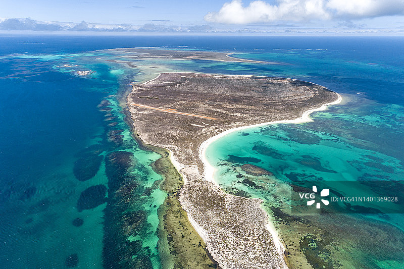 海岸线高角度视图图片素材