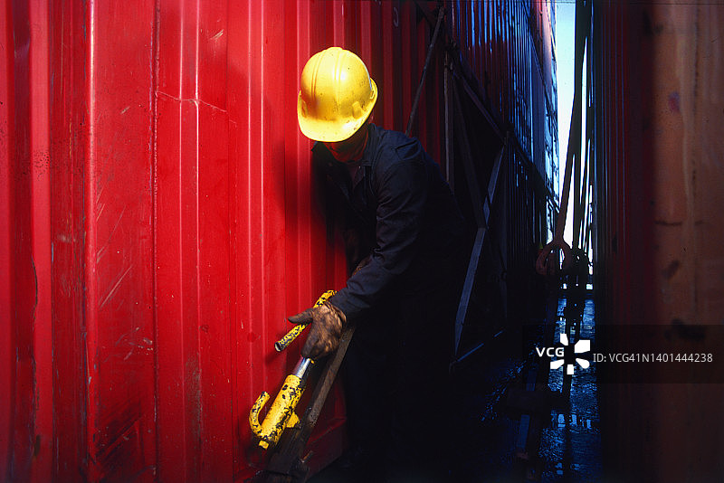 货运集装箱操作图片素材