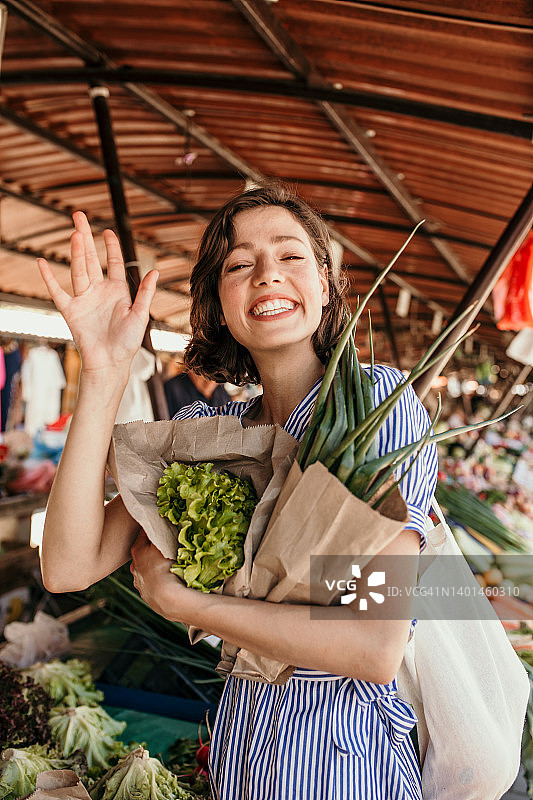 我最喜欢的当地市场的有机蔬菜图片素材