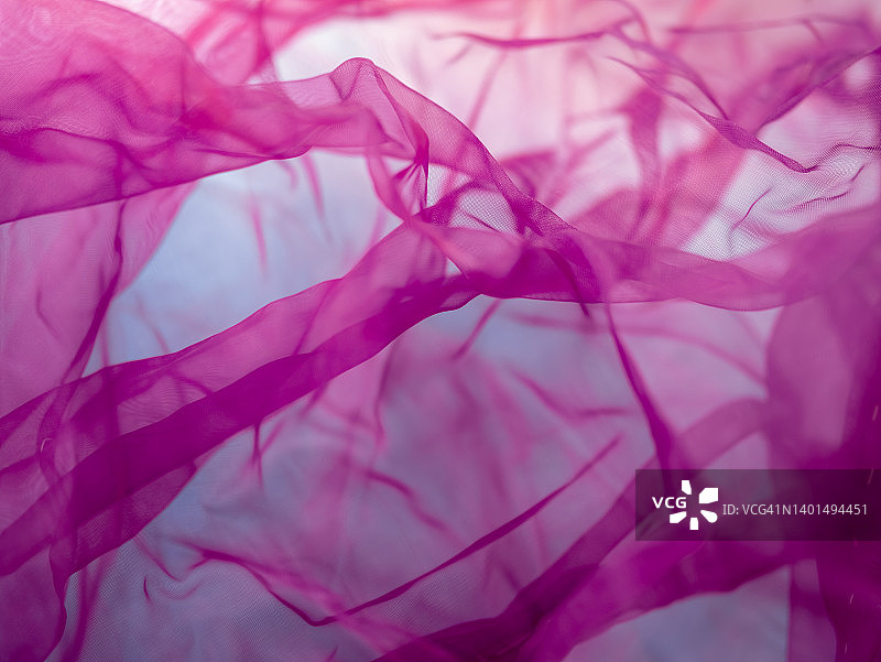 抽象设计的紫色和蓝色薄纱图片素材