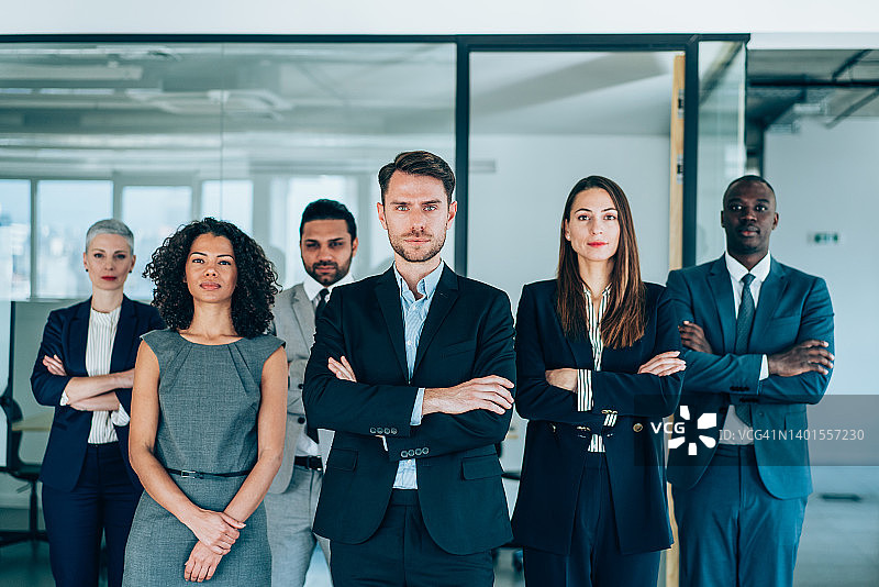 成功的商业团队。图片素材