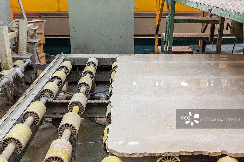 切割大理石块成板图片素材