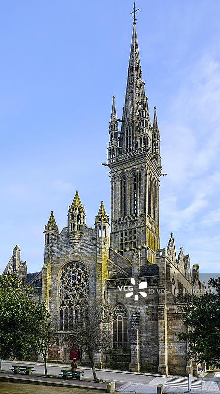 克里斯克圣母小教堂，法国布列塔尼地区图片素材