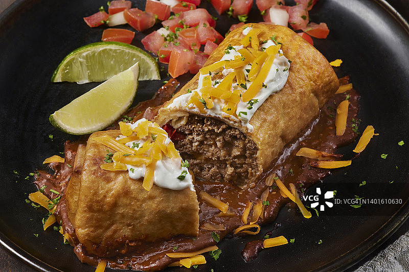 牛肉奇米昌加配鼹鼠酱图片素材