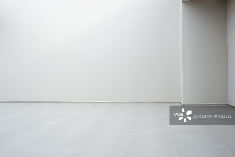 空房间和灰色地板图片素材