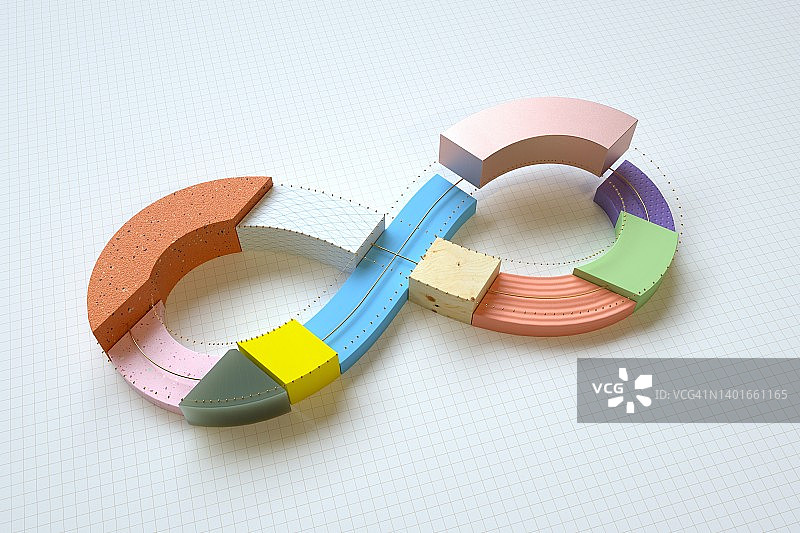 彩色无限符号图片素材