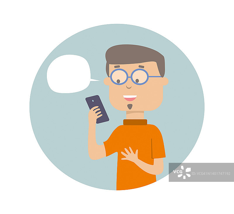 年轻男人打电话图片素材