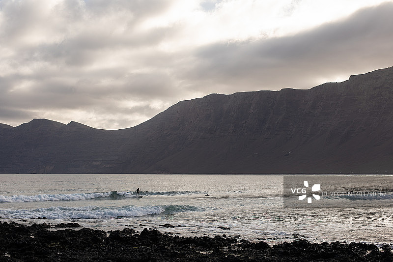 兰萨罗特岛冲浪摄影图片素材