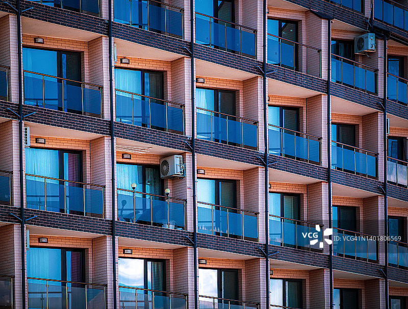 市中心住宅楼图片素材